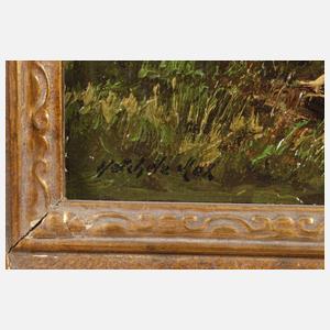 Max Heichele, Flusslandschaft mit Kühen