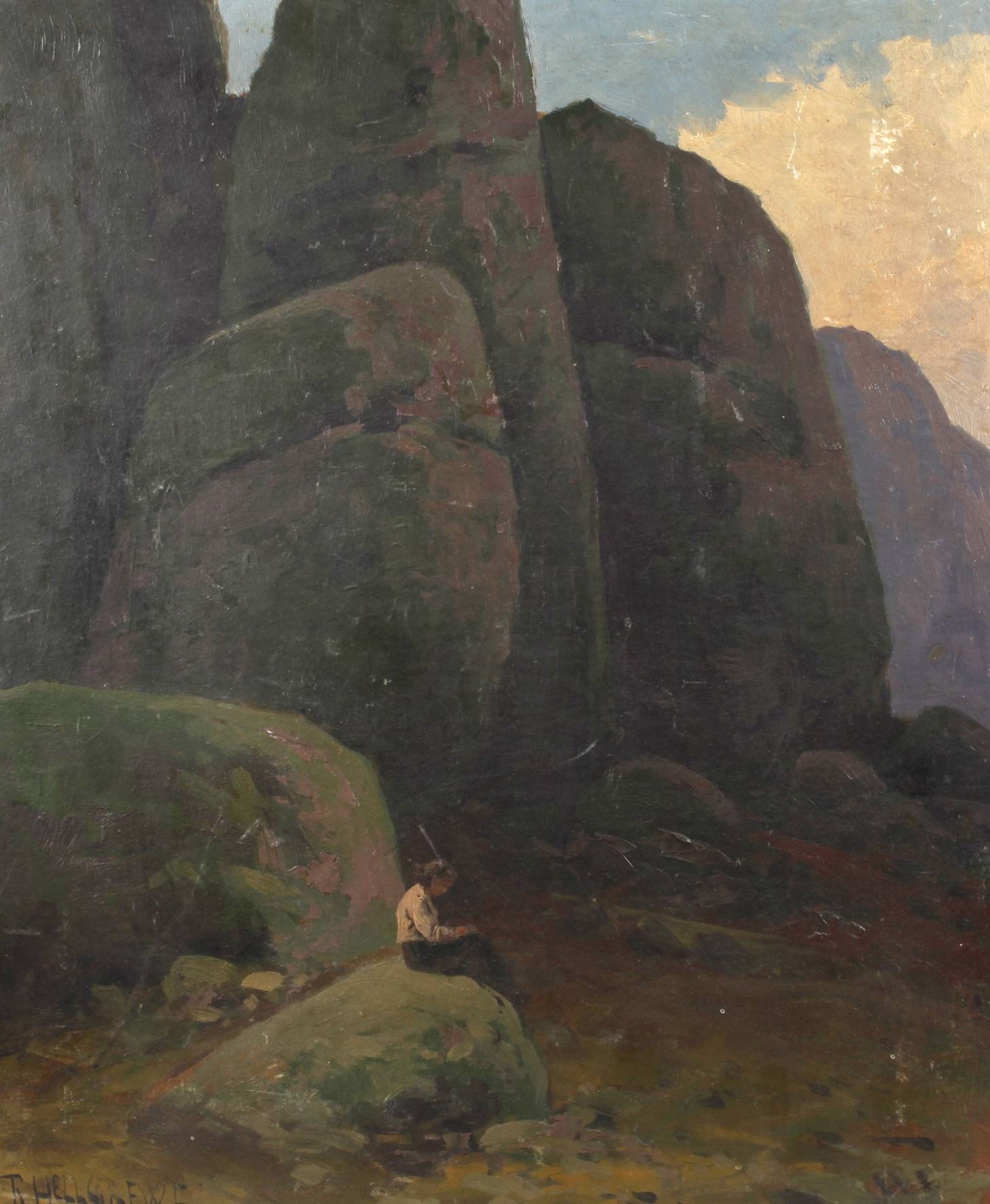 Rudolf Hellgrewe, Abend im Gebirge