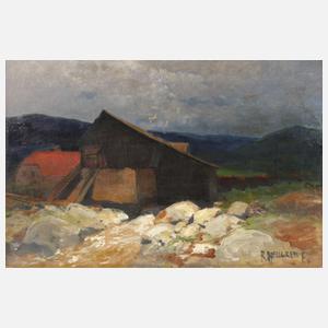 Rudolf Hellgrewe, Gehöft in Sommerlandschaft