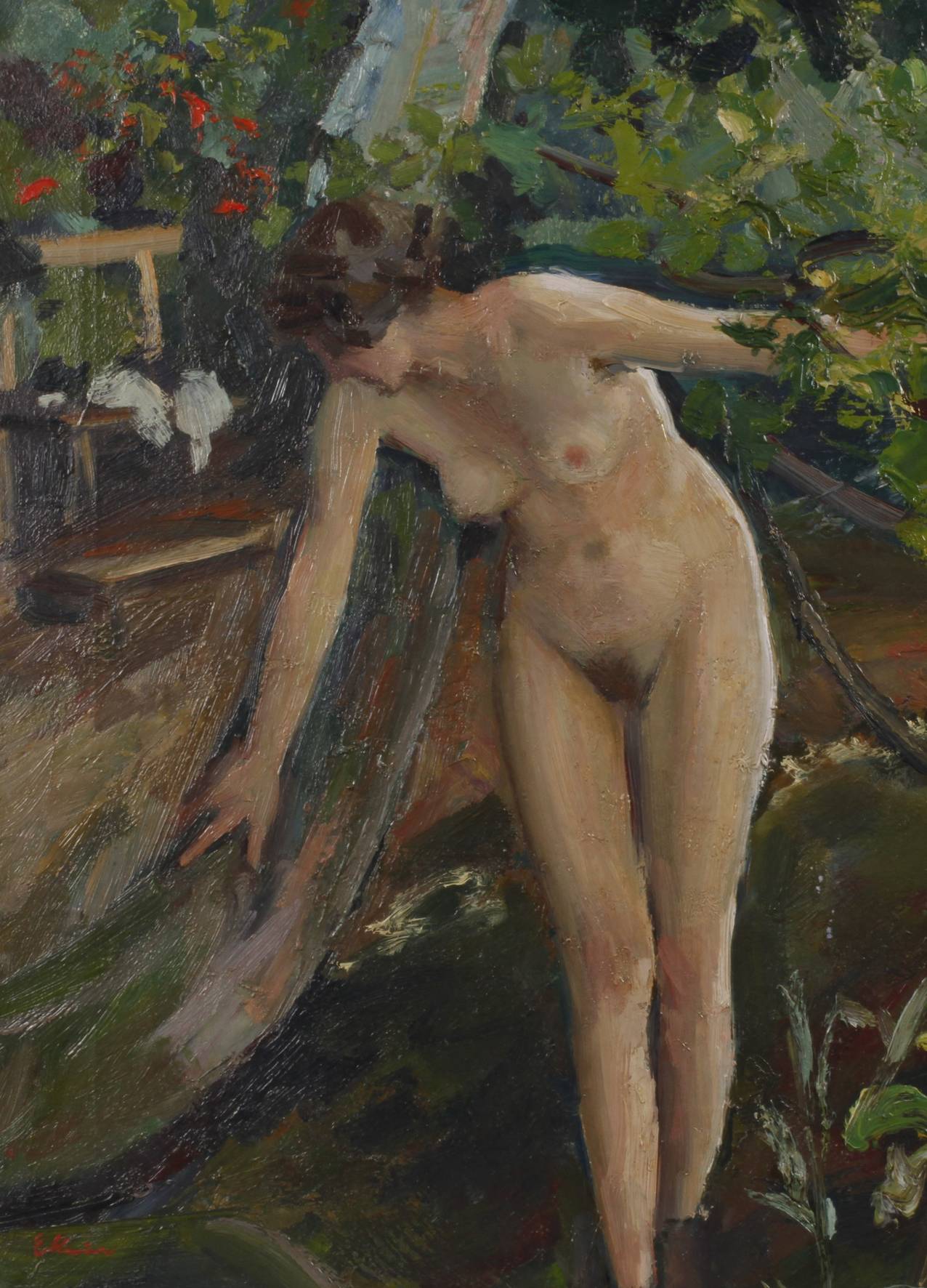 Erwin Knirr, Stehender Frauenakt