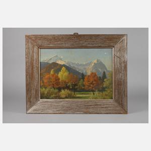 Otto Kubel, ”Bunter Herbst am Wettersteingebirge”