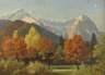Otto Kubel, ”Bunter Herbst am Wettersteingebirge”