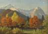 Otto Kubel, ”Bunter Herbst am Wettersteingebirge”