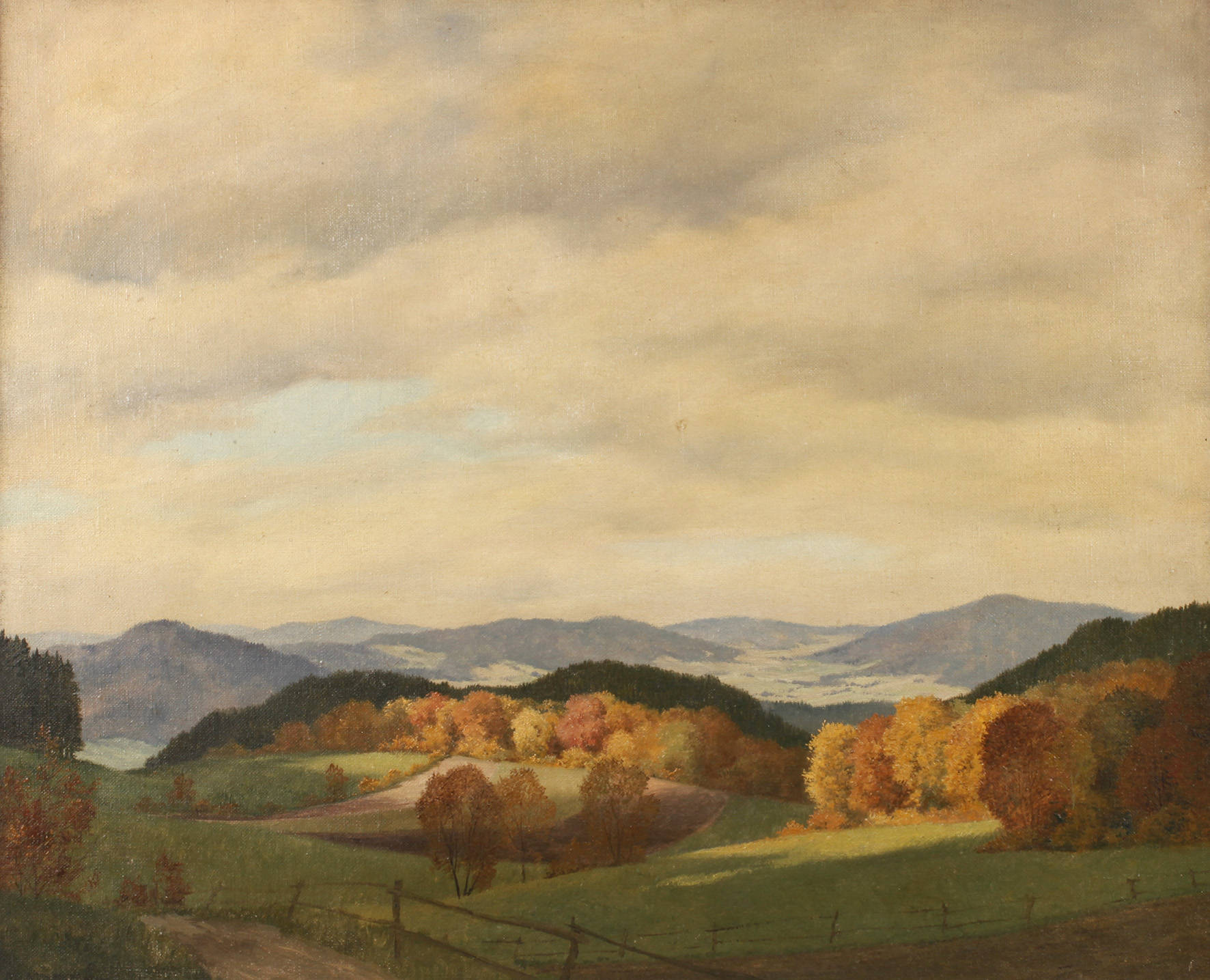 Max Merker, Spätsommerlandschaft