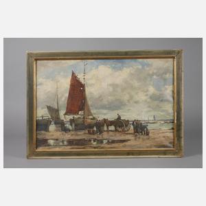 Karl Mohr, Krabbenfischer am Strand