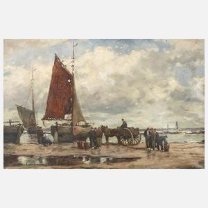 Karl Mohr, Krabbenfischer am Strand