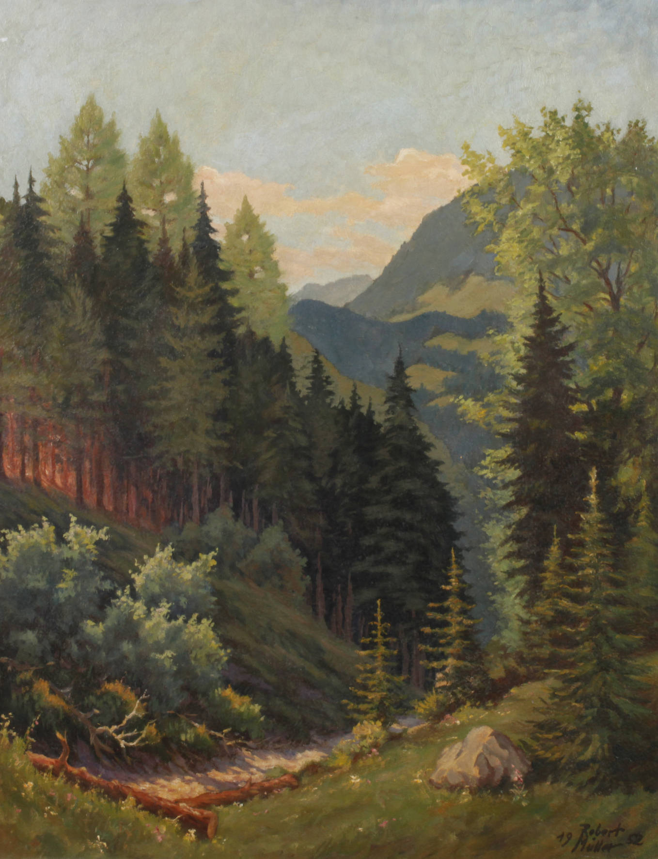 Robert Müller, Sommerliche Waldlandschaft