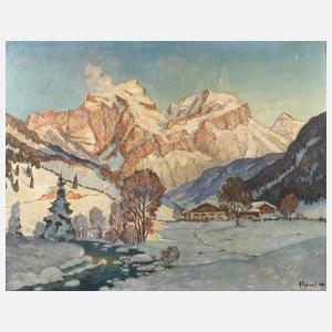 Johann Paul, ”Winterabend am hohen Göll”