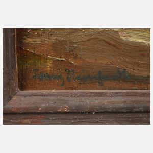 Franz Reinhardt, Pflügender Bauer in Märzenlandschaft