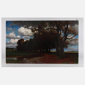 Herrmann Rüdisühli, Allee in Herbstlandschaft