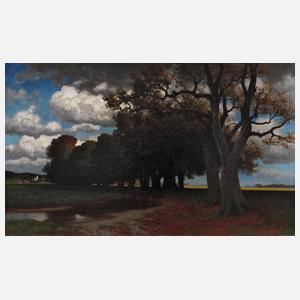 Herrmann Rüdisühli, Allee in Herbstlandschaft