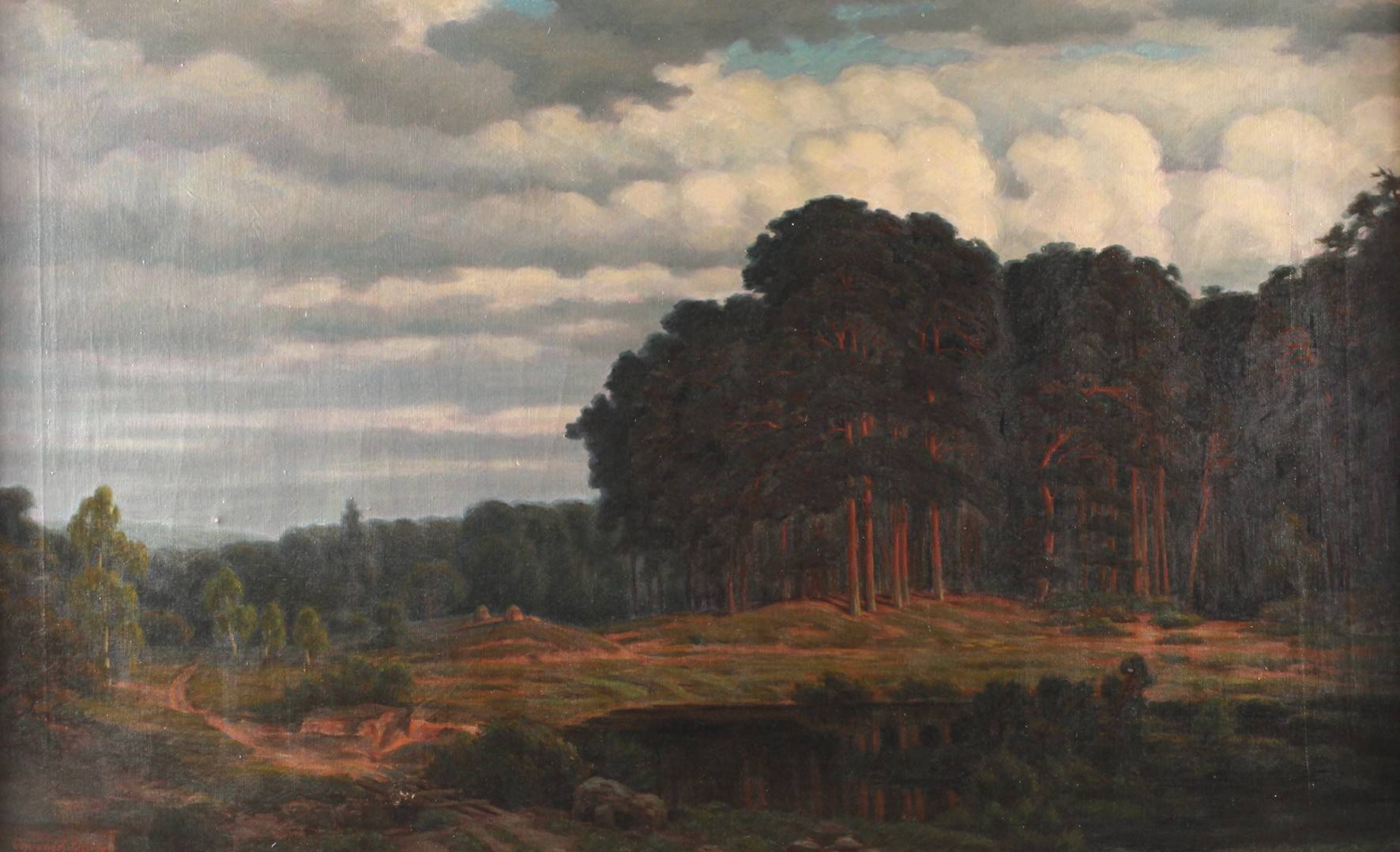 A. Scheffer, Weiher am Kiefernwald