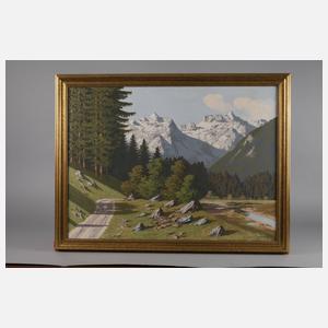 Paul Schüler, Sommerliche Alpenlandschaft