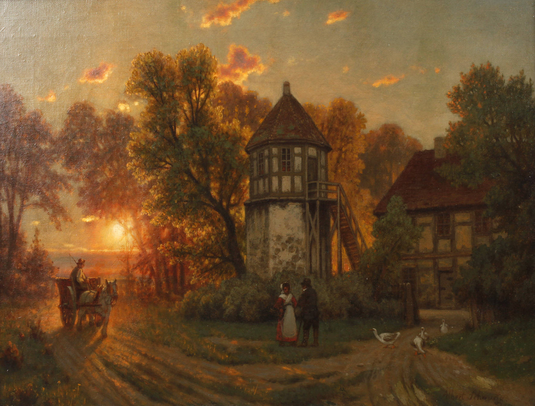 Albert Schwartz, Sommerabend