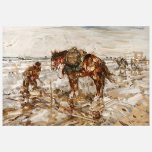 Prof. Julius Seyler, Krabbenfischer am Meer