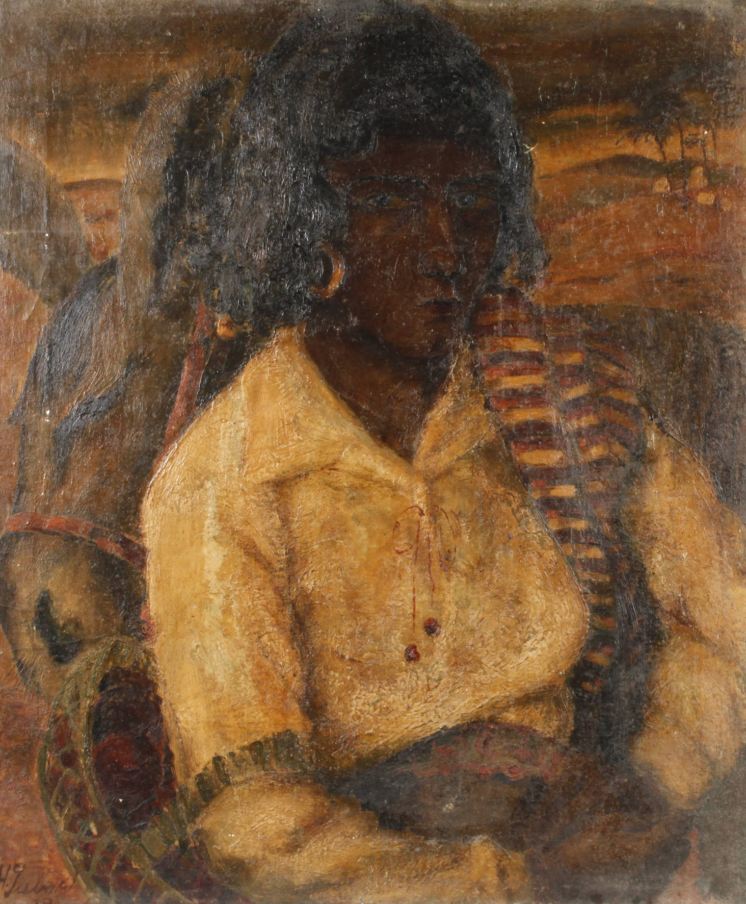 Heinrich Siebald, Junge Orientalin mit Schal