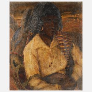 Heinrich Siebald, Junge Orientalin mit Schal