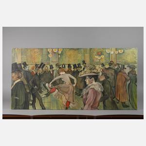 Kopie nach Henry de Toulouse-Lautrec ”Ball im Moulin Rouge”