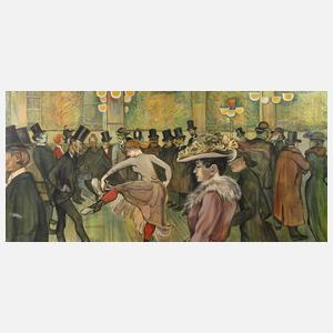 Kopie nach Henry de Toulouse-Lautrec ”Ball im Moulin Rouge”