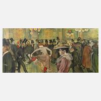 Kopie nach Henry de Toulouse-Lautrec ”Ball im Moulin Rouge”111