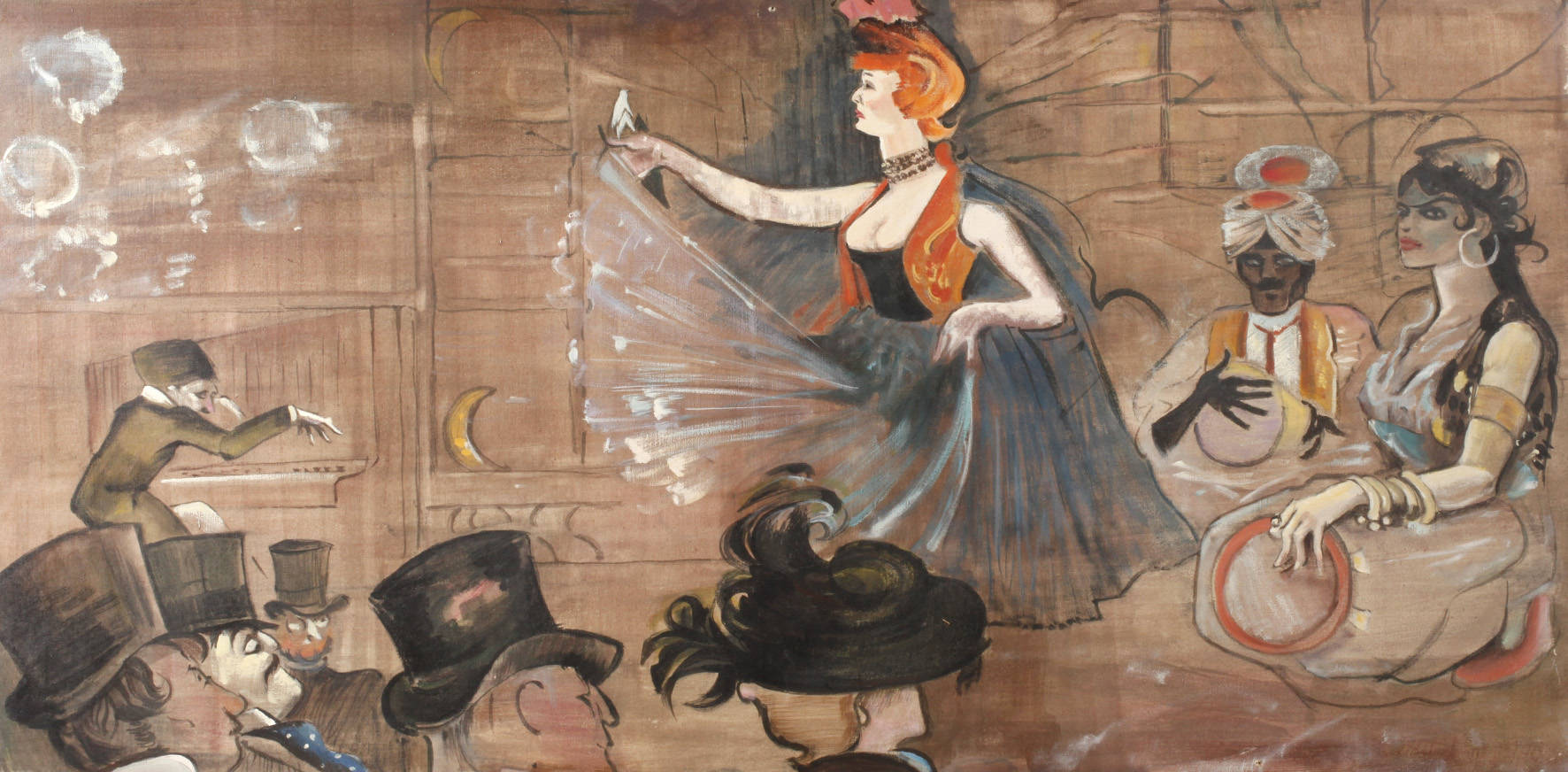 Kopie nach Henry de Toulouse-Lautrec ”Maurischer Tanz”