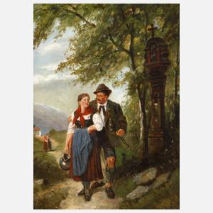 Maximilian Wachsmuth, Magd und Jäger am Waldesrand