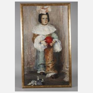 Pierrette mit rotem Ball