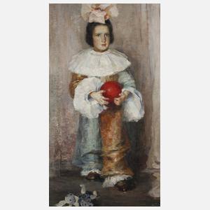Pierrette mit rotem Ball