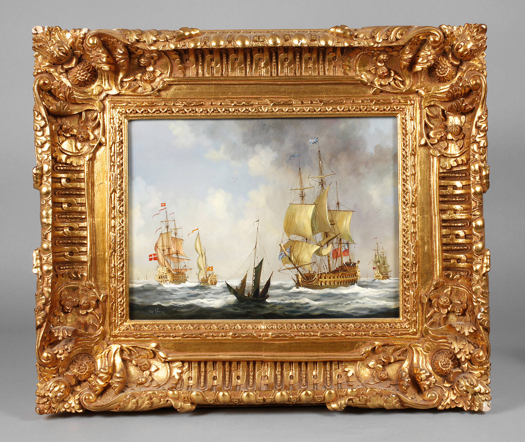 See mit Segelschiffen