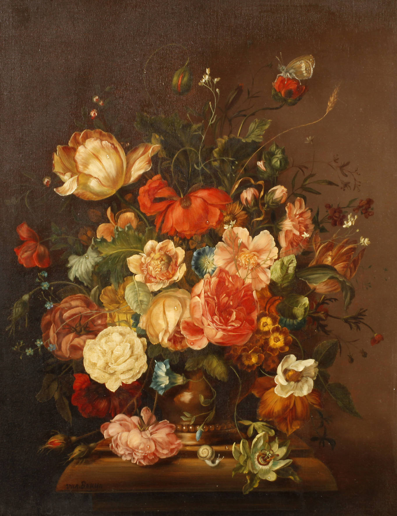Blumenstillleben nach Johannes Cornelis de Bruyn