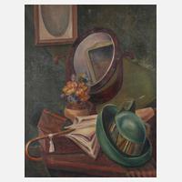 Stillleben mit Hut und Spiegel111