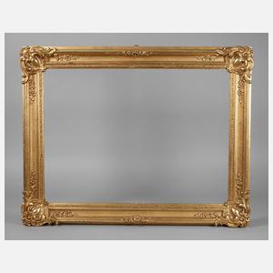 Spätbiedermeier-Goldstuckrahmen um 1860