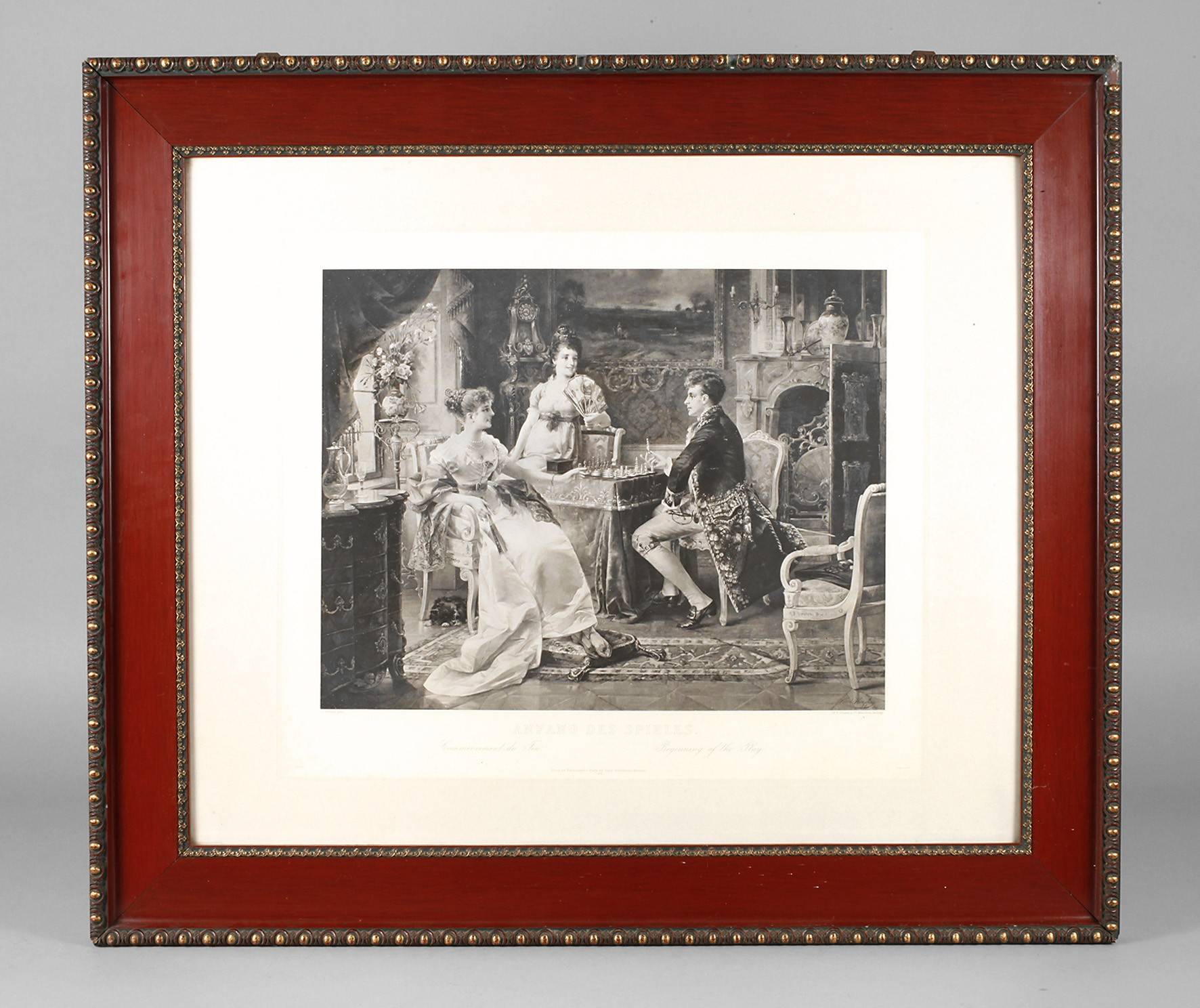 Rotbraune Lackleiste um 1900