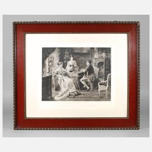 Rotbraune Lackleiste um 1900