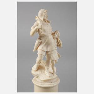 Feine Elfenbeinschnitzerei