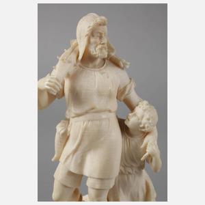 Feine Elfenbeinschnitzerei