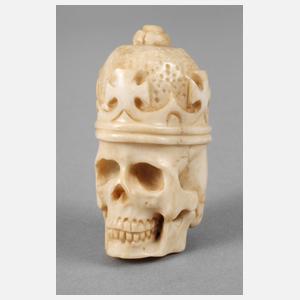 Elfenbeinschnitzerei Memento Mori