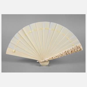 Feiner Fächer Elfenbein