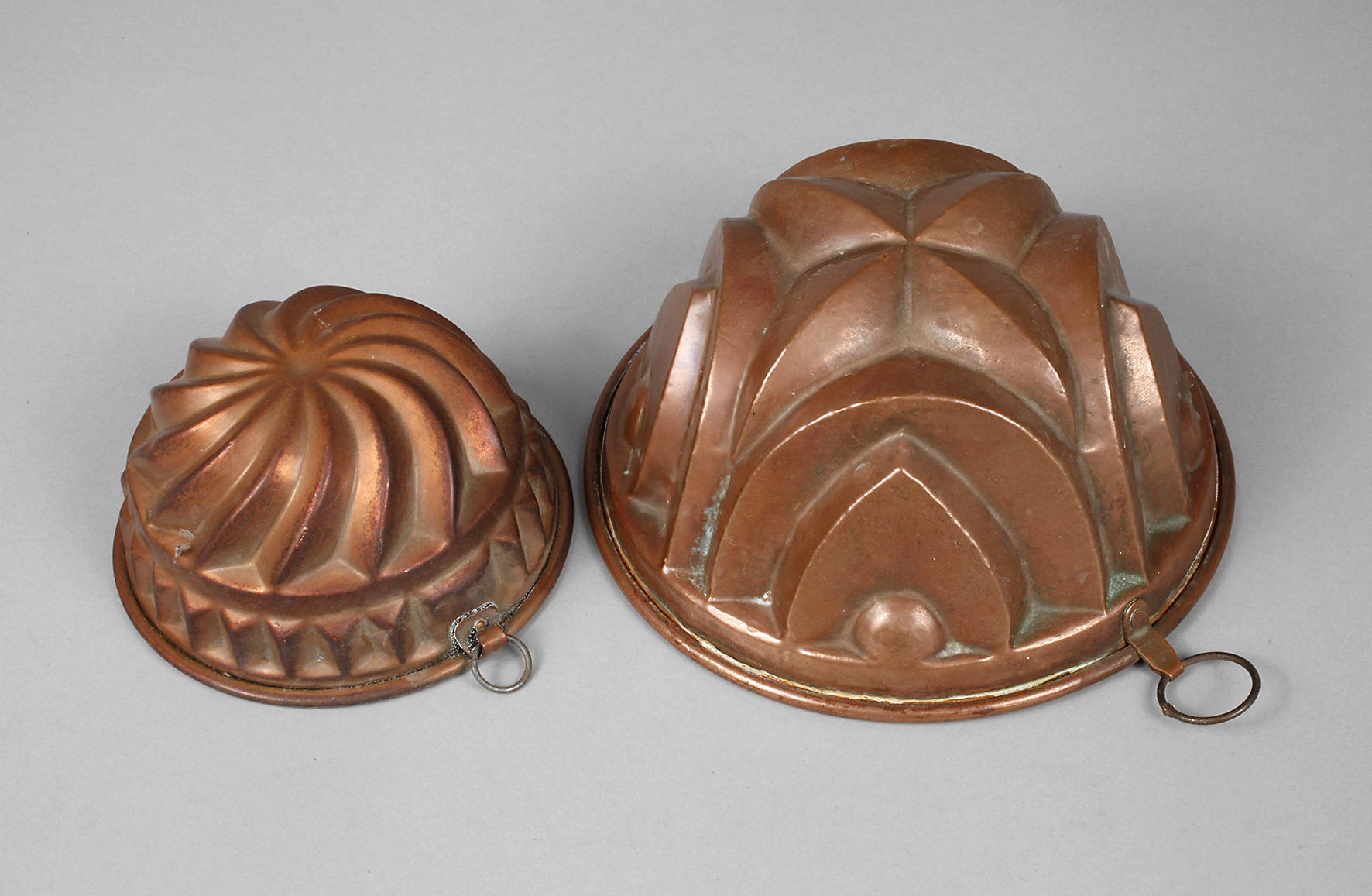 Zwei Kupferformen