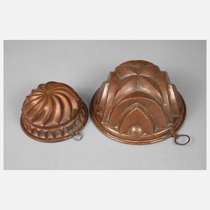 Zwei Kupferformen