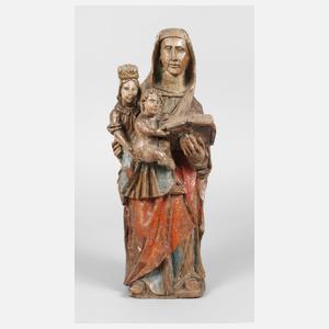 Geschnitzte Heiligenplastik