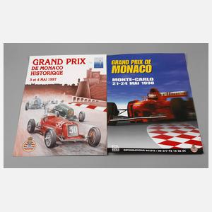 Zwei Werbeplakate Motorsport