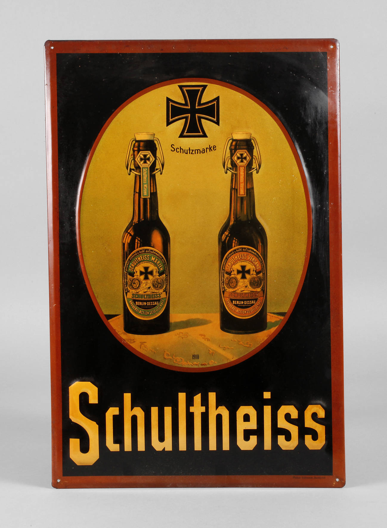 Blechschild Schultheiss