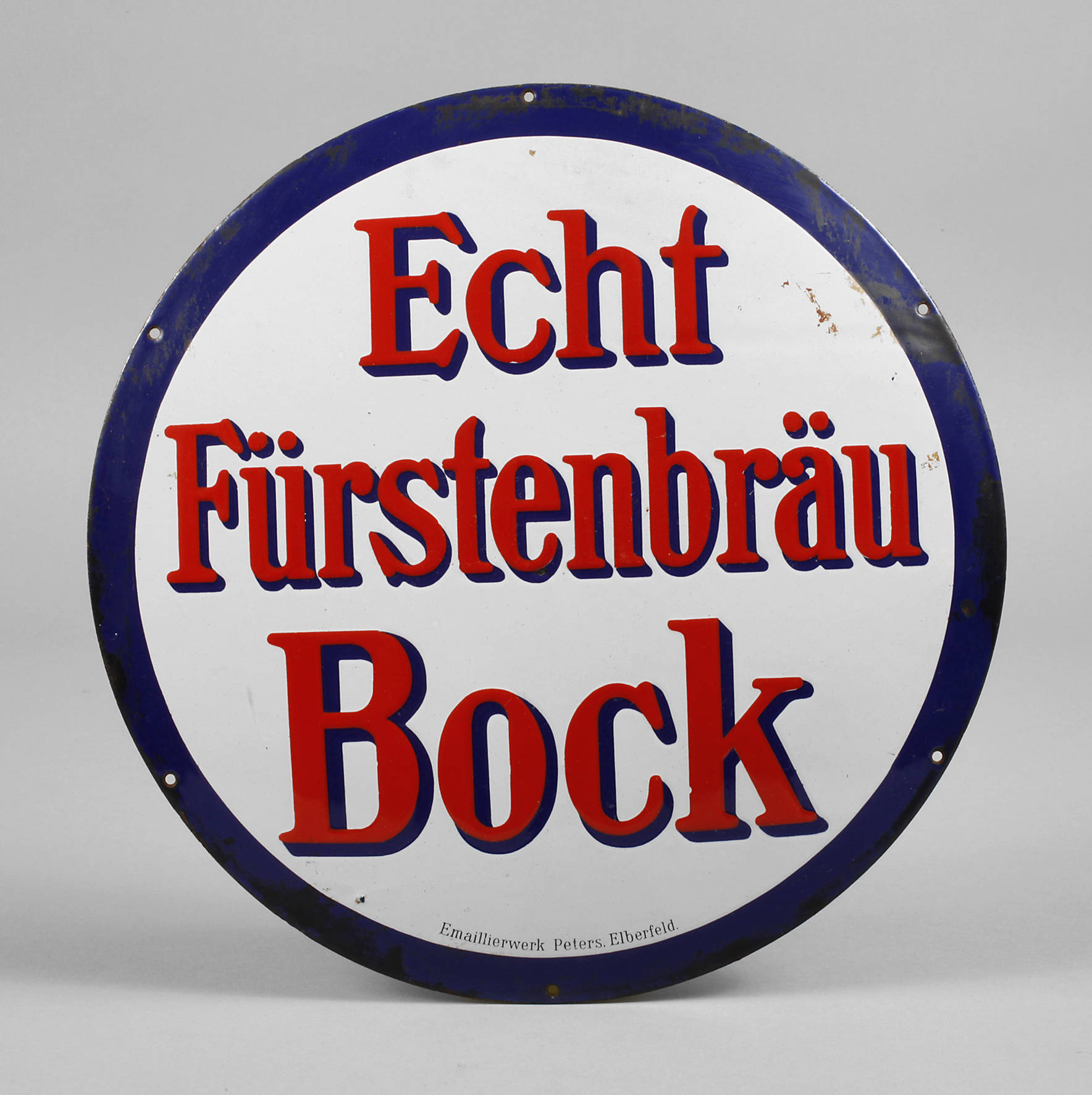 Emailschild Fürstenbräu