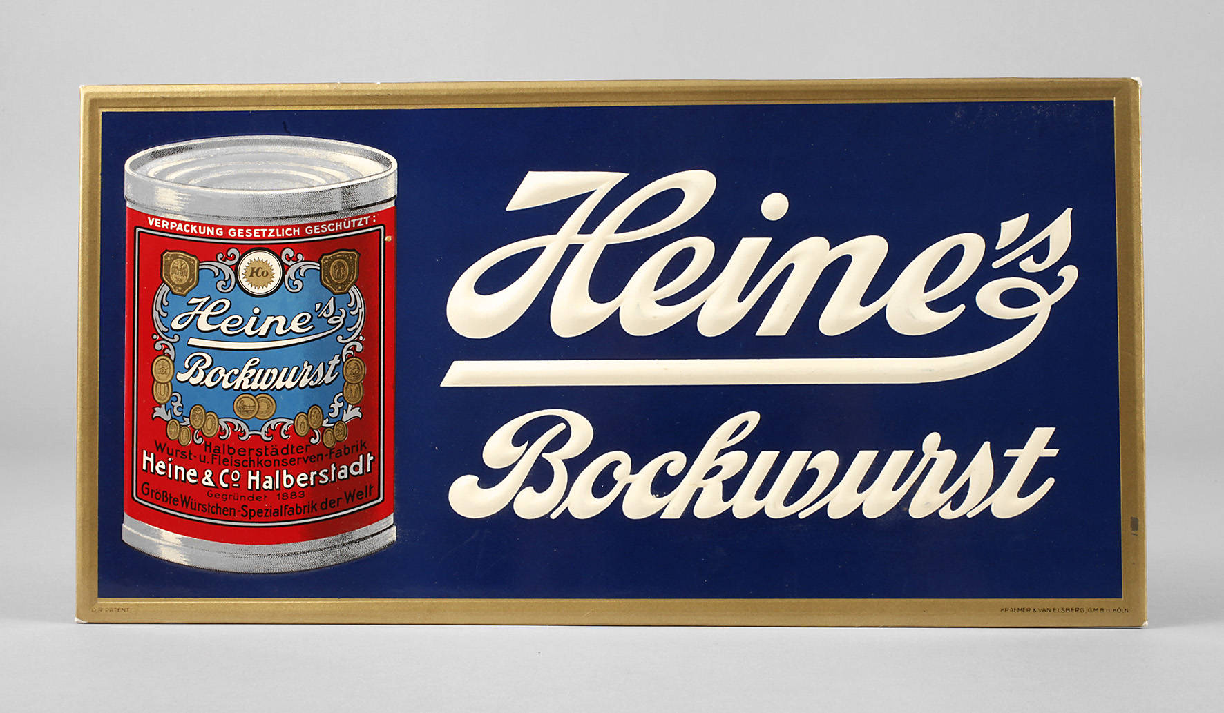 Werbeschild Heine & Co.