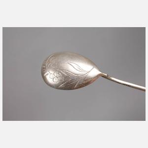 Russland sechs Löffelchen Silber