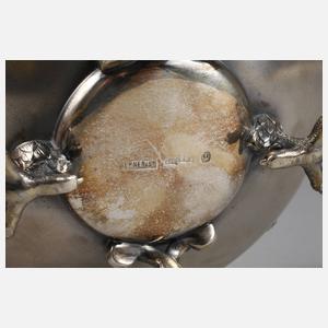 Russland massive Henkelschale Silber