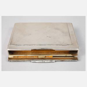 Zigarettendose mit Fotofenster und Streichholzetui