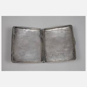 Russland Zigarettenetui Silber