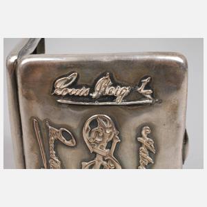 Russland Zigarettenetui Silber